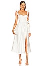 view 1 of 4 Vera Bustier Midi Dress in White Baroque Floral
