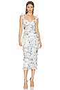 view 1 of 3 Fiorenza Midi Dress in Provencal Blue Floral