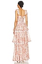 view 3 of 3 VESTIDO LARGO JOLIE in Cedar Rose Print