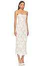 view 2 of 3 Capulet Midi Dress in White Chantilly Lace