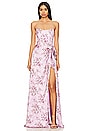 view 1 of 3 Cecilia Gown in Lilac Tapestry Rose
