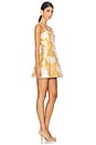 view 2 of 3 Kimmy Mini Dress in Gold Baroque Floral