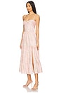 view 3 of 4 Lorenza Midi Dress in Light Pink Tapestry Rose
