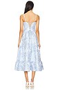 view 4 of 5 Lorenza Midi Dress in Chambray Blue Baroque