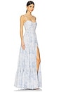 view 2 of 4 Gwen Gown in Blue Tapestry Rose