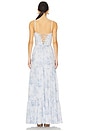 view 3 of 4 Gwen Gown in Blue Tapestry Rose