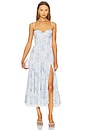 view 1 of 3 Lara Gown in Blue Tapestry Rose