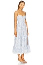 view 2 of 3 Lara Gown in Blue Tapestry Rose