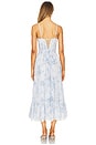 view 3 of 3 Lara Gown in Blue Tapestry Rose