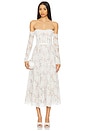 view 1 of 4 Katherine Midi Dress in White Chantilly Lace