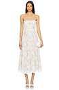 view 2 of 4 Katherine Midi Dress in White Chantilly Lace