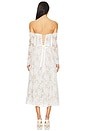 view 4 of 4 Katherine Midi Dress in White Chantilly Lace