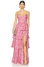 view 1 of 3 Caterina Dress in Pink Peony Print
