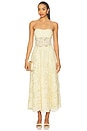 view 1 of 3 Hazel Dress in Transparent Yellow Lace