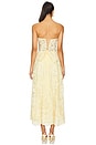 view 3 of 3 Hazel Dress in Transparent Yellow Lace
