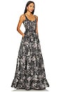 view 2 of 3 Avery Gown in Black Lilibet Brocade