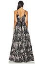 view 3 of 3 Avery Gown in Black Lilibet Brocade
