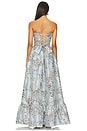view 3 of 4 Regina Gown in Light Blue Lilibet Brocade