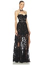 view 2 of 4 Eloise Gown in Black Chantilly Lace