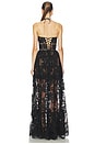 view 3 of 4 Eloise Gown in Black Chantilly Lace