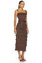 view 2 of 3 Lily Midi Dress in Chocolate