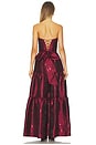 view 3 of 4 Vida Gown in Garnet Barooue Floral
