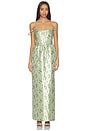 view 2 of 5 Cheryl Dress in Peridot Cheverny Brocade