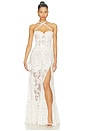 view 2 of 5 Eloise Maxi Dress in White Chantilly Lace