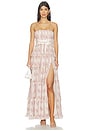 view 1 of 3 MAXIVESTIDO SHELBY in Strawberry Victorian Stripe