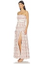 view 2 of 3 MAXIVESTIDO SHELBY in Strawberry Victorian Stripe