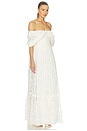 view 2 of 4 VESTIDO LARGO LEON in Eggshell Fuzzy Lace