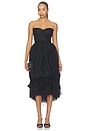 view 1 of 3 VESTIDO GRANADA  in Black Fuzzy Lace