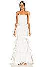 view 1 of 4 Milano Set in White Crinkle Brocade