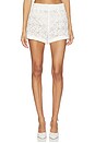 view 1 of 6 Romeo Short in White Rose Lace