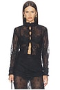 view 1 of 5 Genevieve Jacket in Black Lace