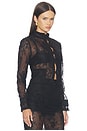 view 2 of 5 Genevieve Jacket in Black Lace