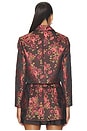 view 5 of 6 Archie Jacket in Dark Rose Brocade