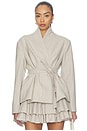 view 1 of 4 Julian Jacket in Light Grey Wool