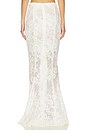 view 4 of 6 Athena Skirt in White Chantilly Lace