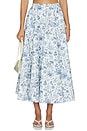 view 1 of 6 Carrie Skirt in Blue Toile