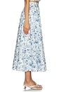 view 3 of 6 Carrie Skirt in Blue Toile
