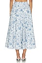 view 4 of 6 Carrie Skirt in Blue Toile