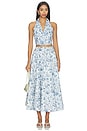 view 5 of 6 Carrie Skirt in Blue Toile