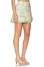 view 2 of 6 Finnian Skirt in Grass Green Toile