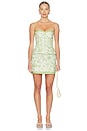 view 5 of 6 Finnian Skirt in Grass Green Toile