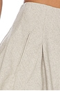 view 7 of 6 Margaux Skirt in Light Grey Wool