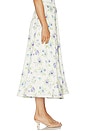 view 3 of 6 Carrie Skirt in Blue Watercolor Floral