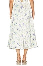 view 4 of 6 Carrie Skirt in Blue Watercolor Floral