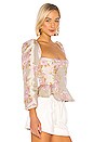 view 2 of 5 Georgiana Blouse in Light Pink Baroque Floral