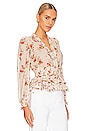 view 2 of 4 Allegra Top in Natural Dainty Floral